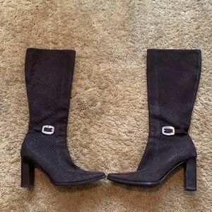 Authentic Prada Suede Textured Vintage Boots